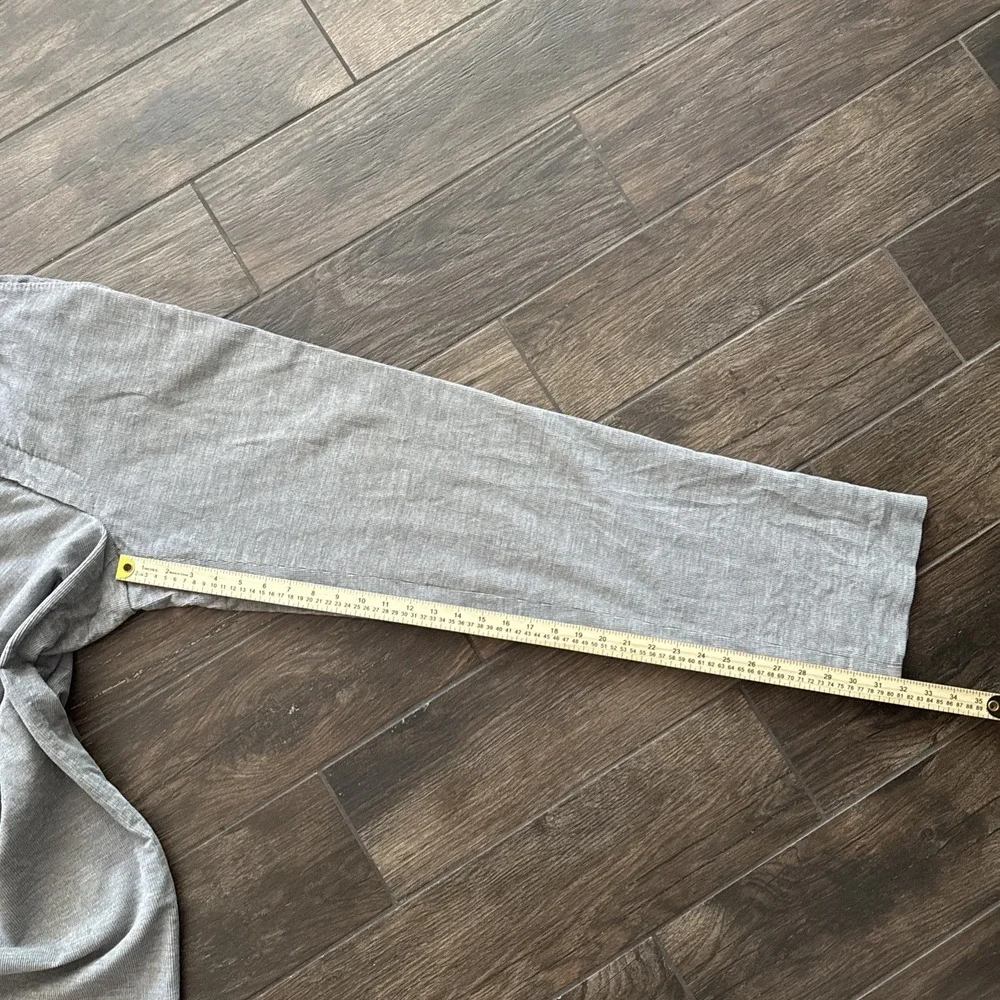 Canali Corduroy Pants Men 32 Gray Cotton Wool Stretch Made in Italy
